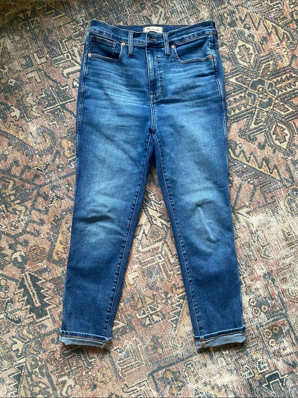 Madewell Stovepipe Jeans in Medium Blue Wash